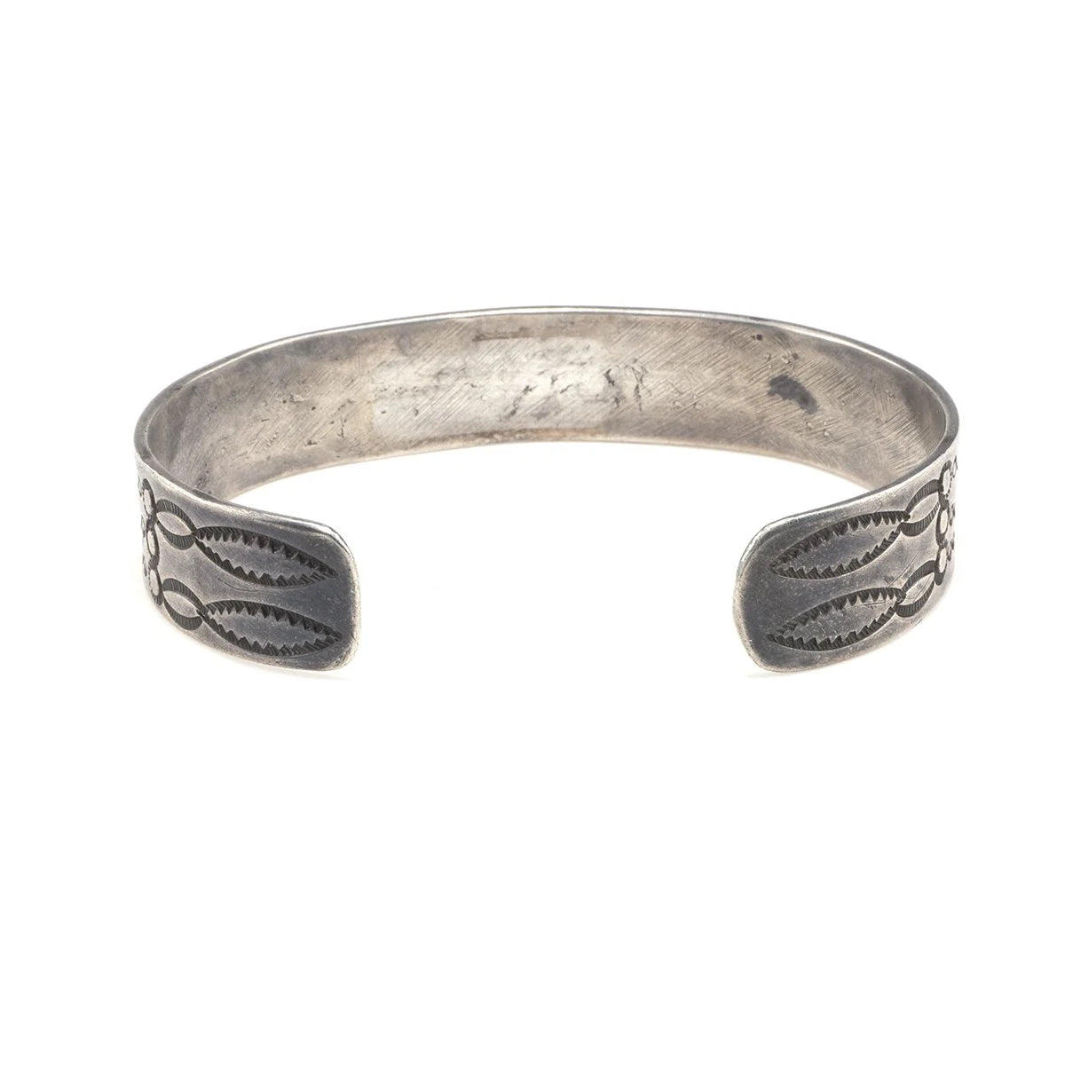 VINTAGE "c.1930- Stamped Silver Bracelet NAVAJO"