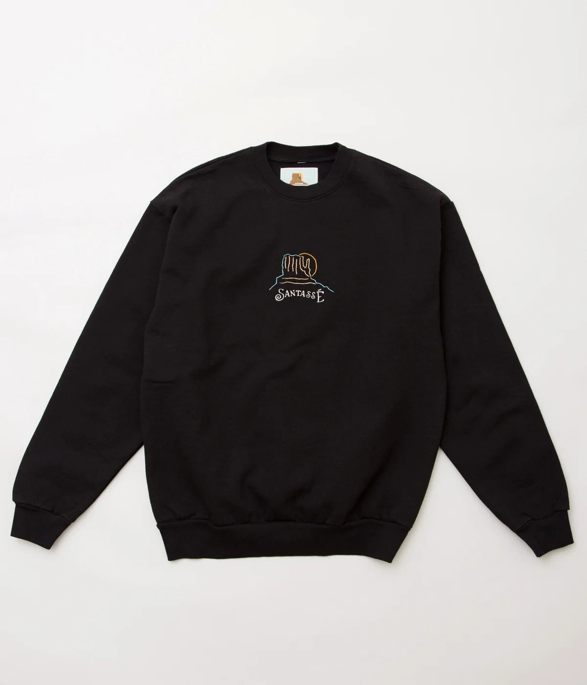 SANTASSÉ "EMBROID SWEAT(BLACK)"